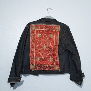 Upcycled denim jacket